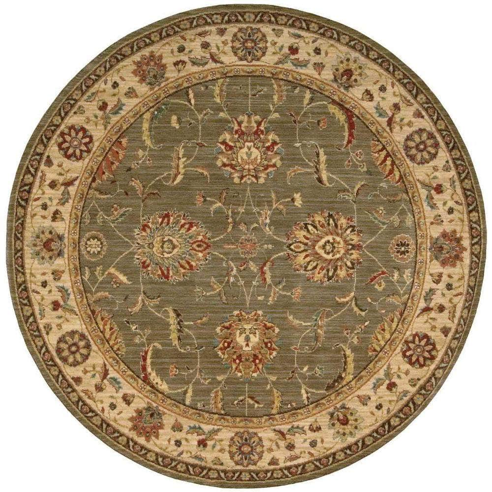 Living Treasures LI04 Green Rugs #color_green