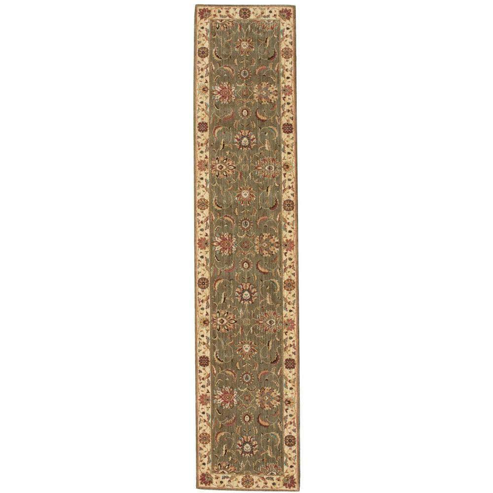 Living Treasures LI04 Green Rugs #color_green