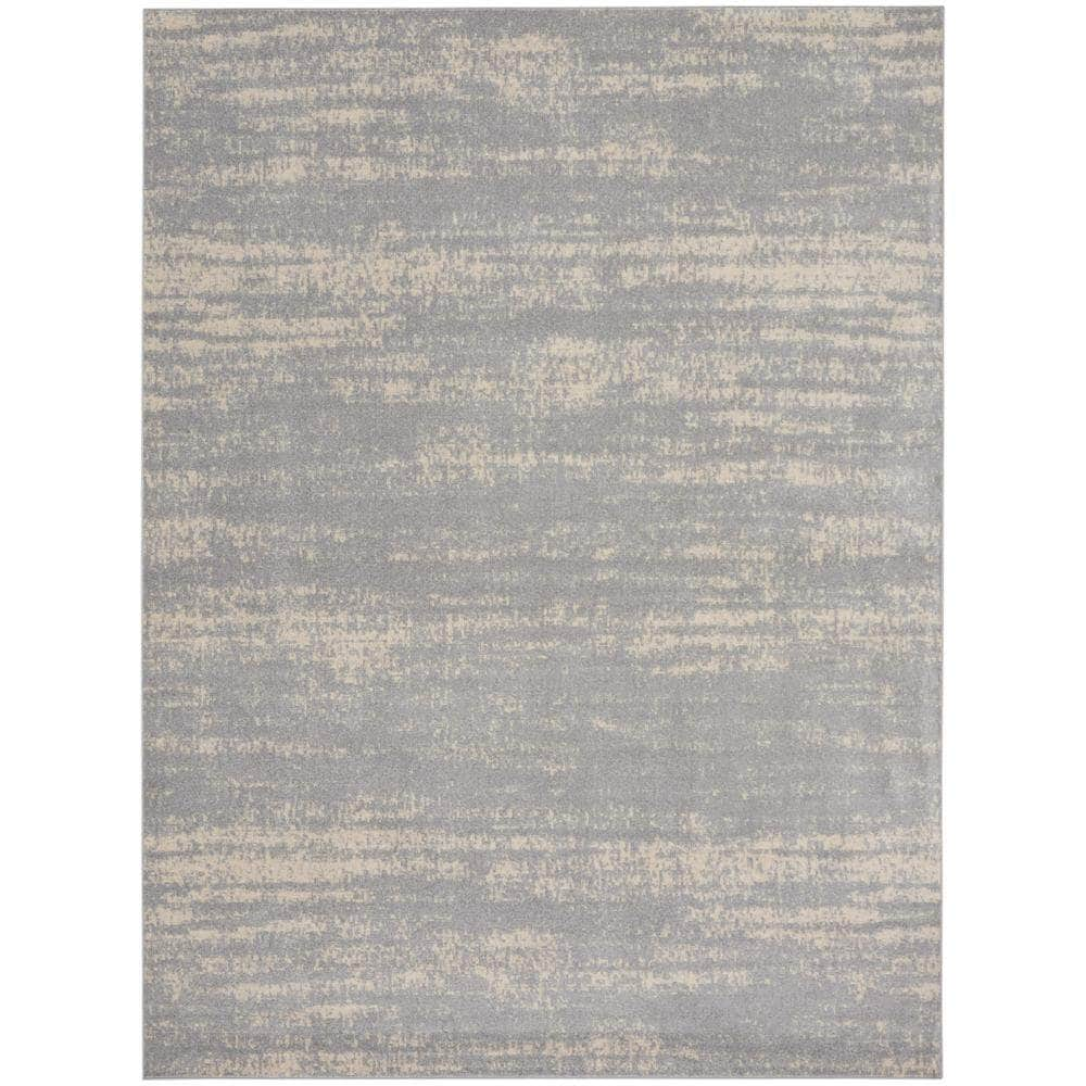 Nourison Essentials NRE03 Grey Beige Rugs #color_grey beige