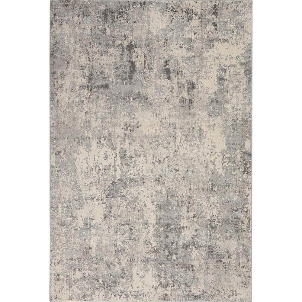 Rustic Textures RUS07 Grey/Beige Rugs #color_grey/beige