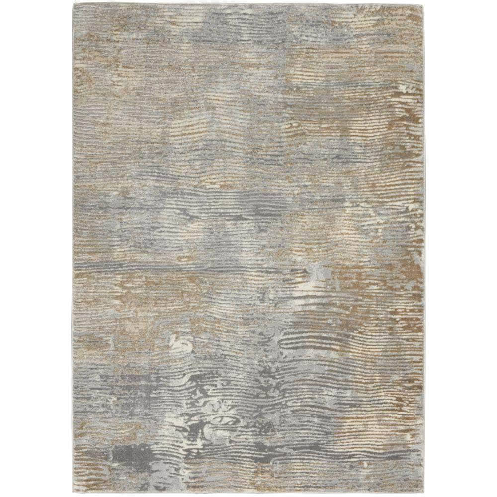 Solace SLA01 Grey/Beige Rugs #color_grey/beige