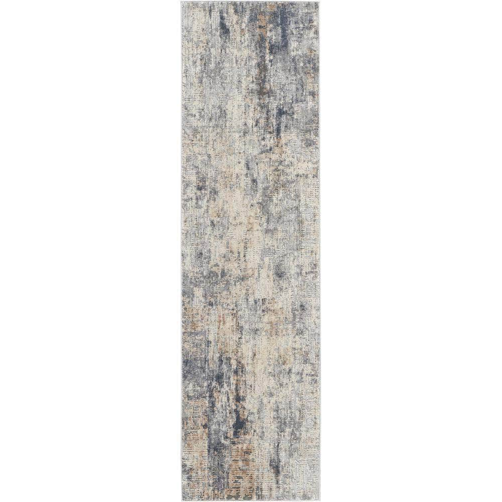 Rustic Textures RUS01 Grey/Beige Rugs #color_grey/beige