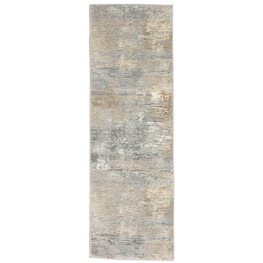 Solace SLA01 Grey/Beige Rugs #color_grey/beige