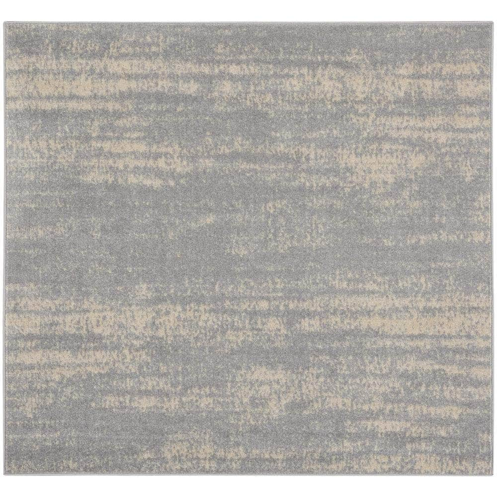 Nourison Essentials NRE03 Grey Beige Rugs #color_grey beige