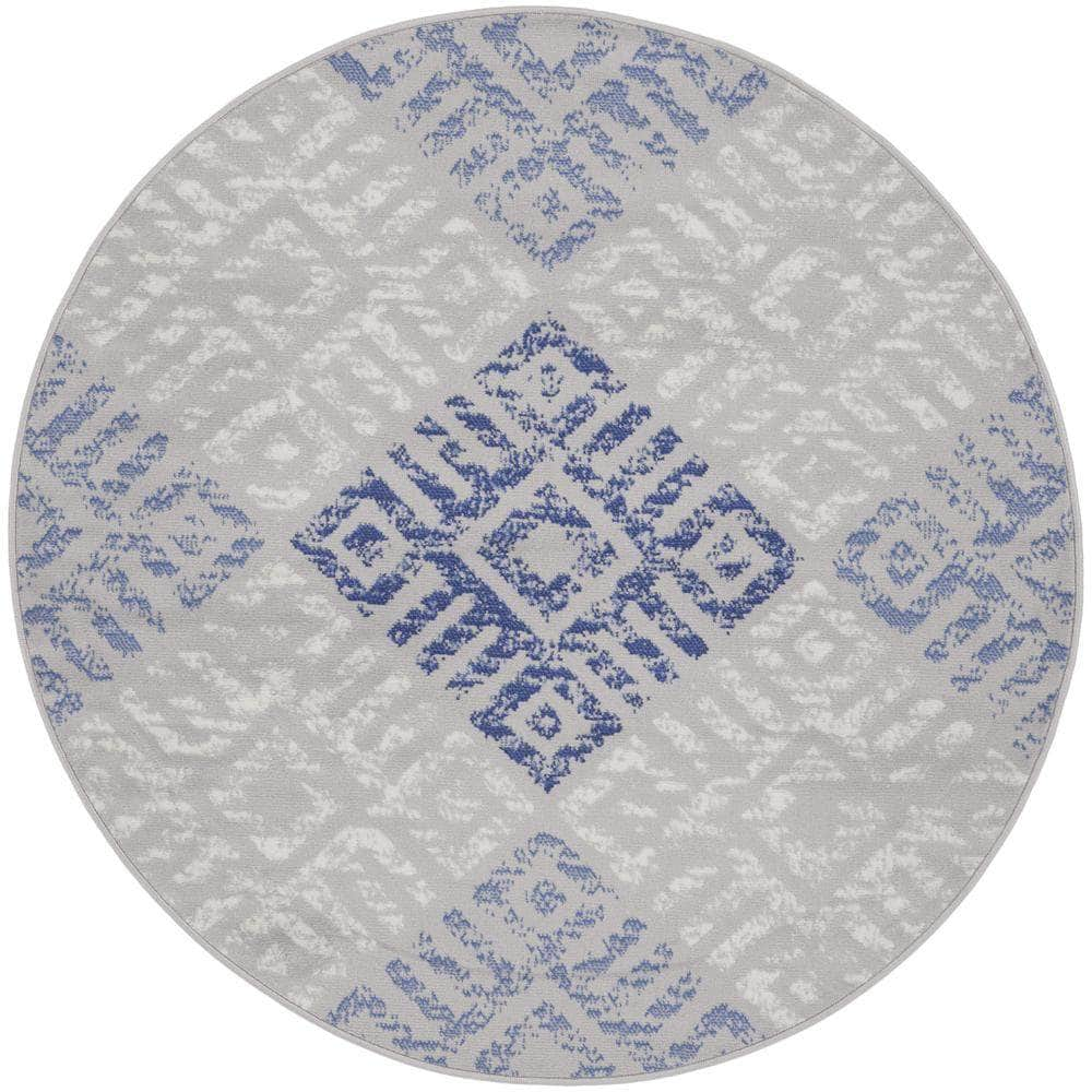 Whimsicle WHS18 Grey Blue Rugs #color_grey blue