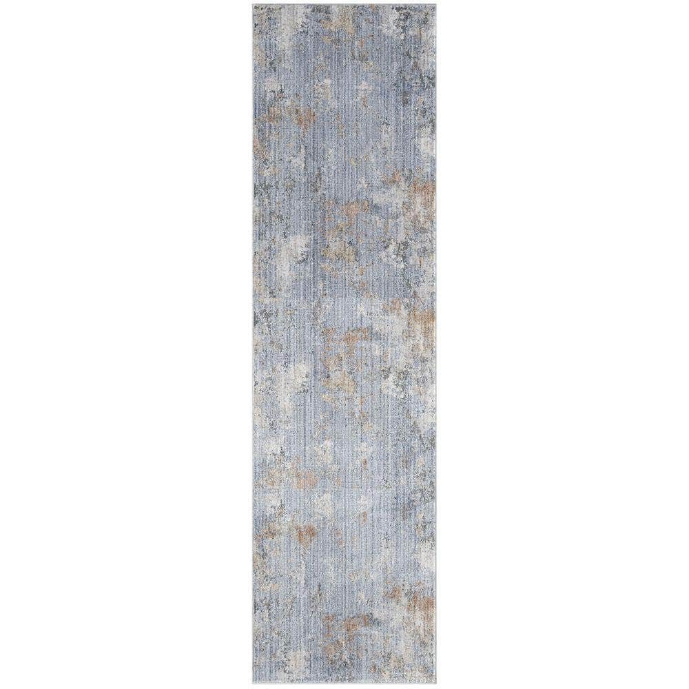 Modern Abstract MAB01 Grey Blue Rug #color_grey blue