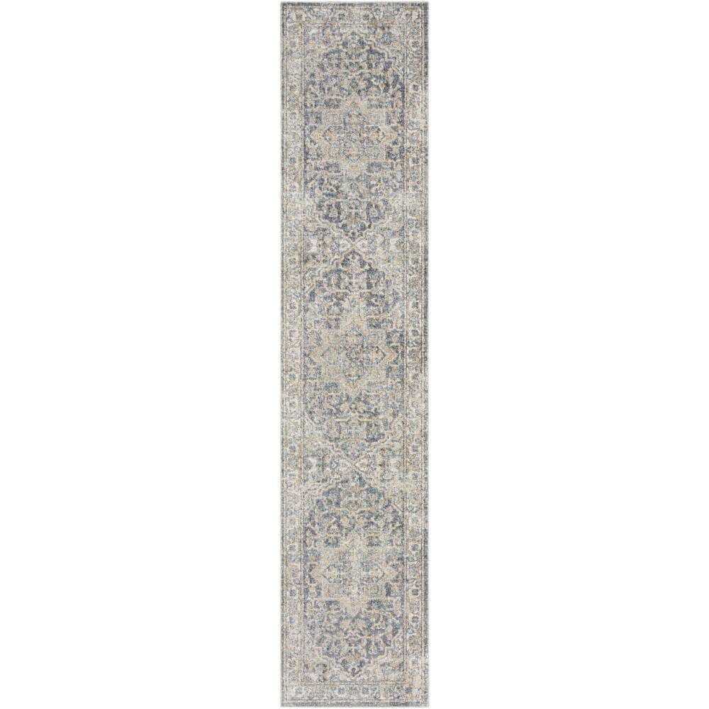 Astra Machine Washable ASW12 Grey Blue Rugs #color_grey blue