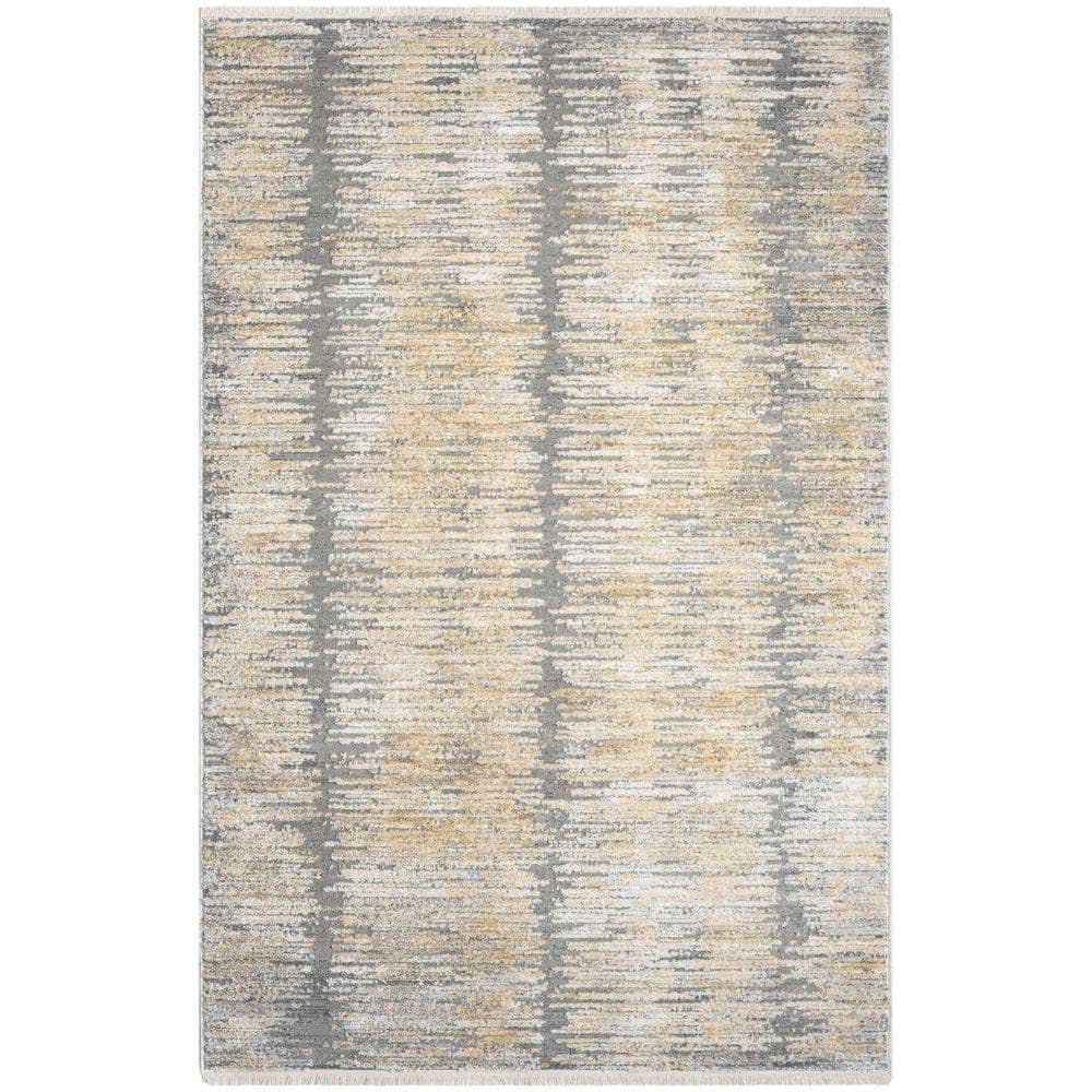 Modern Abstract MAB03 Grey Gold Rug #color_grey gold