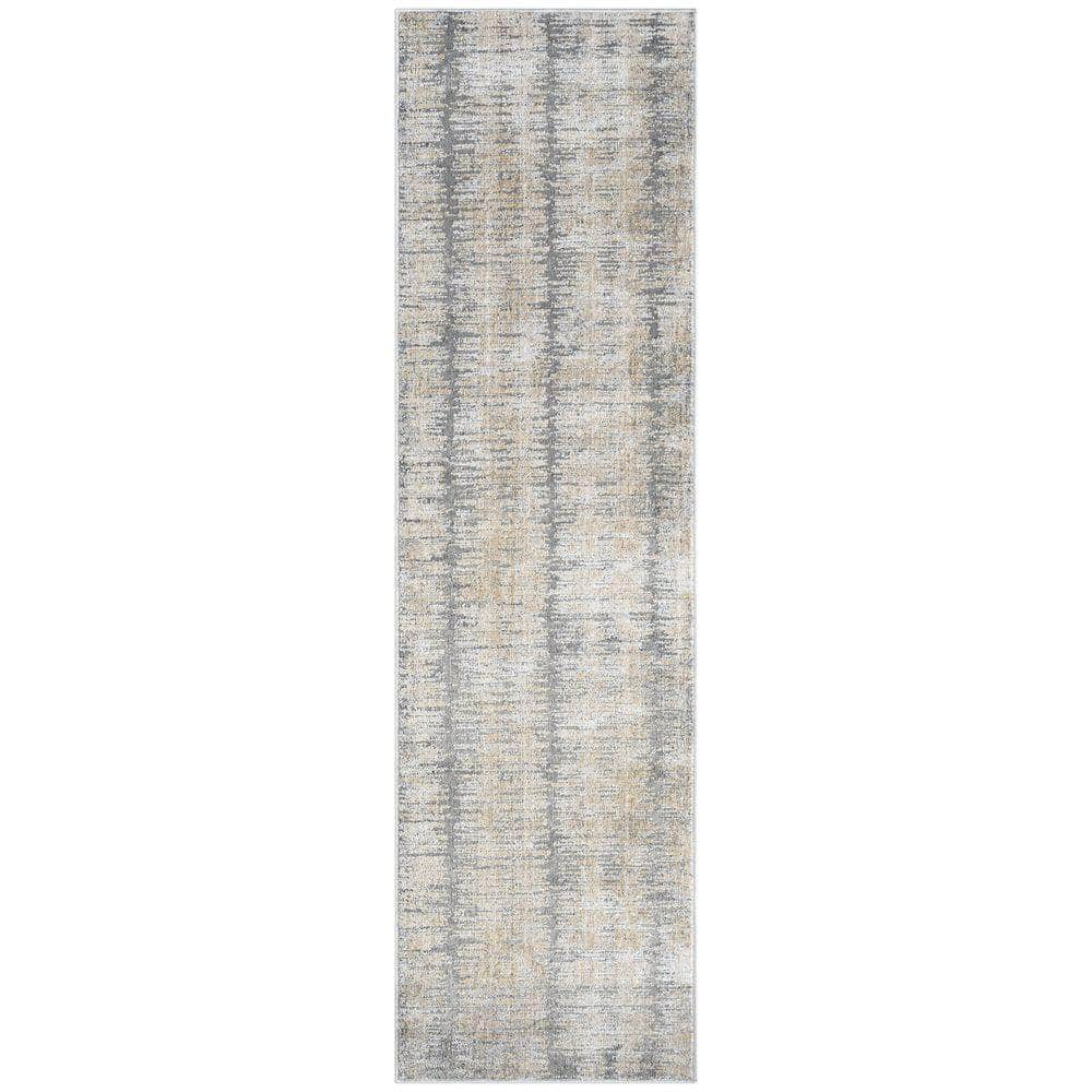 Modern Abstract MAB03 Grey Gold Rug #color_grey gold