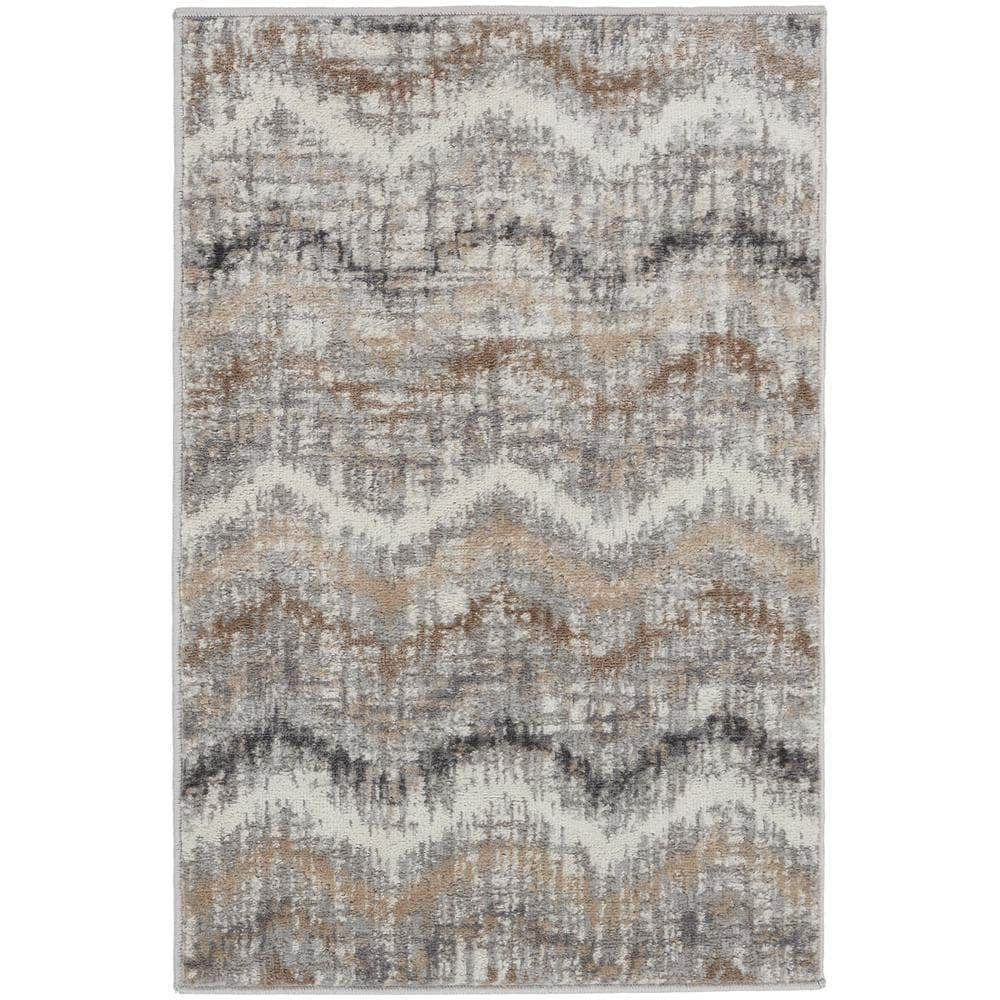 Elation ETN04 Grey Ivory Rugs #color_grey ivory