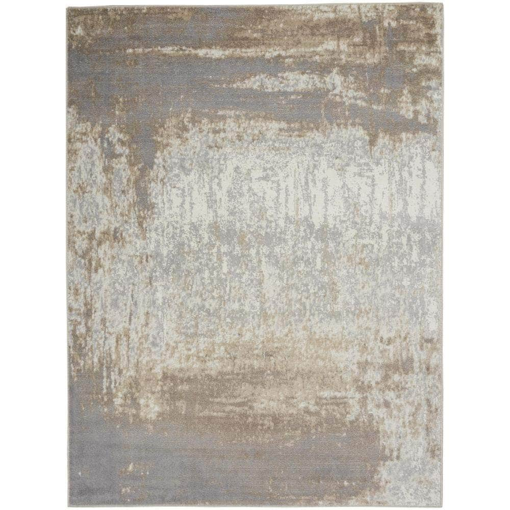 Elation ETN07 Grey Ivory Rugs #color_grey ivory