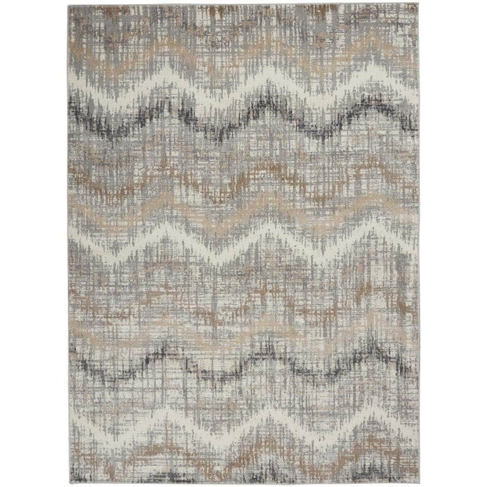 Elation ETN04 Grey Ivory Rugs #color_grey ivory