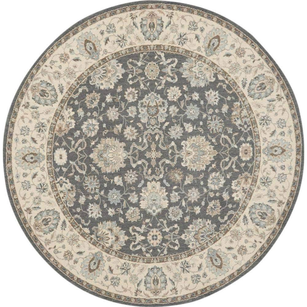 Living Treasures LI16 Grey/Ivory Rugs #color_grey/ivory