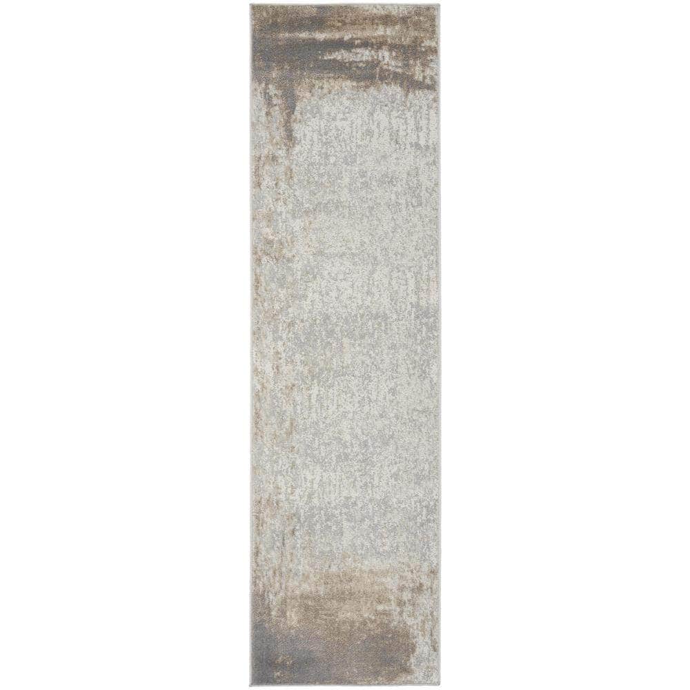 Elation ETN07 Grey Ivory Rugs #color_grey ivory