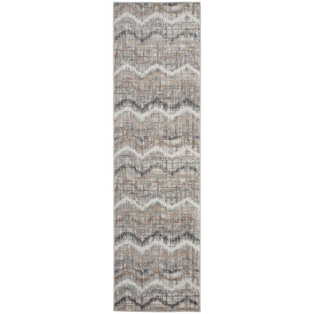 Elation ETN04 Grey Ivory Rugs #color_grey ivory