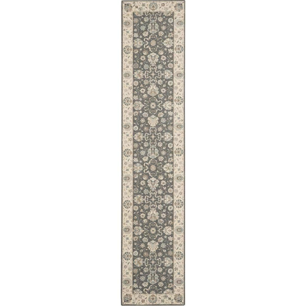 Living Treasures LI16 Grey/Ivory Rugs #color_grey/ivory