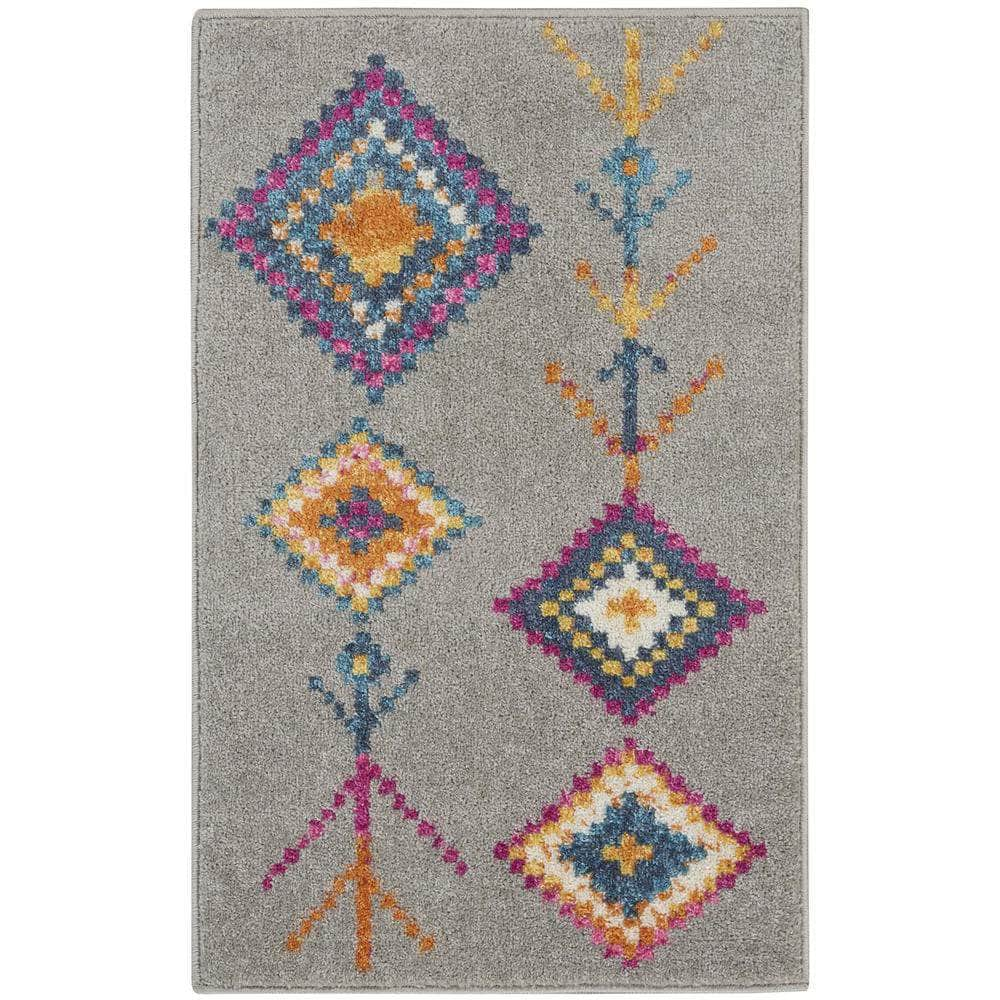 Passion PSN46 Grey/Multi Rugs #color_grey/multi