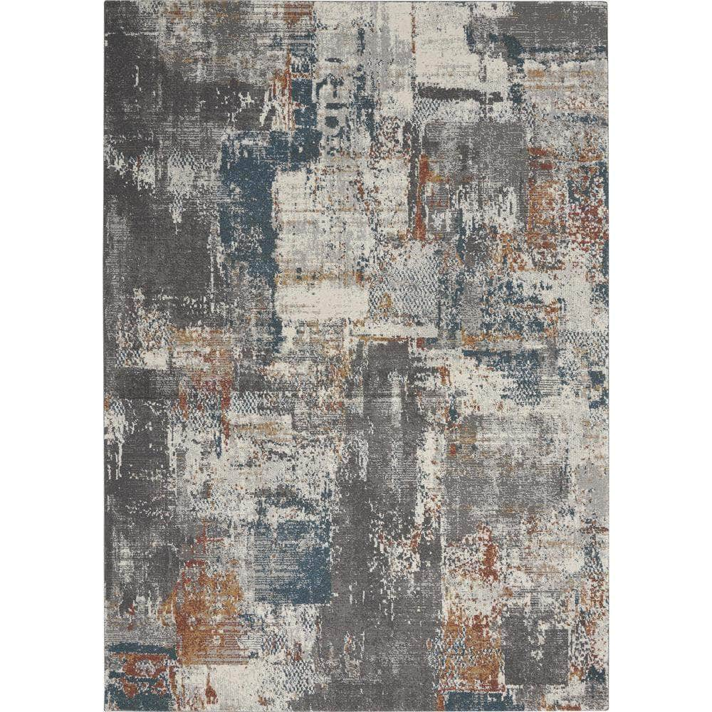 Ludlow LDW06 Grey/Multi Rugs #color_grey/multi