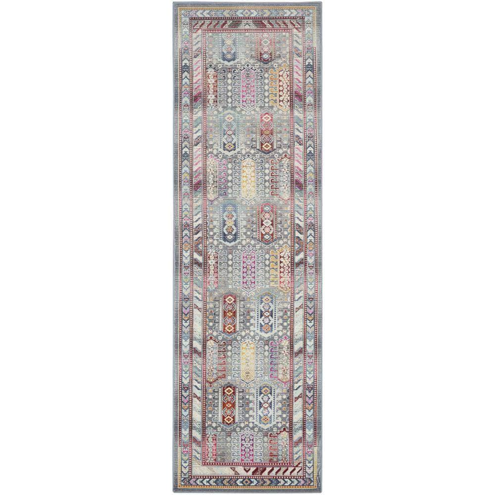 Vintage Kashan VKA06 Grey/Multi Rugs #color_grey/multi