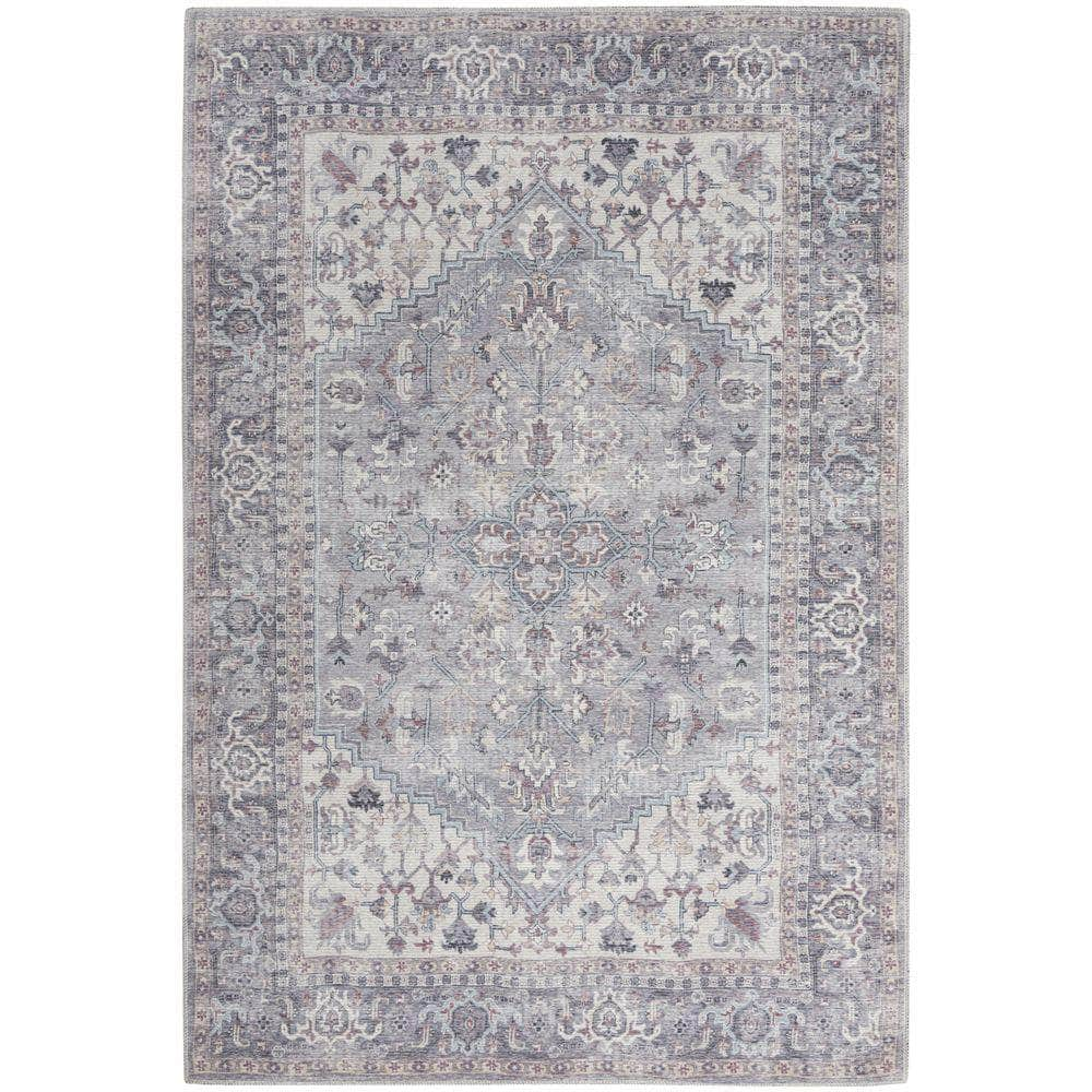 Machine Washable Series 1 SR104 Grey Rug #color_grey