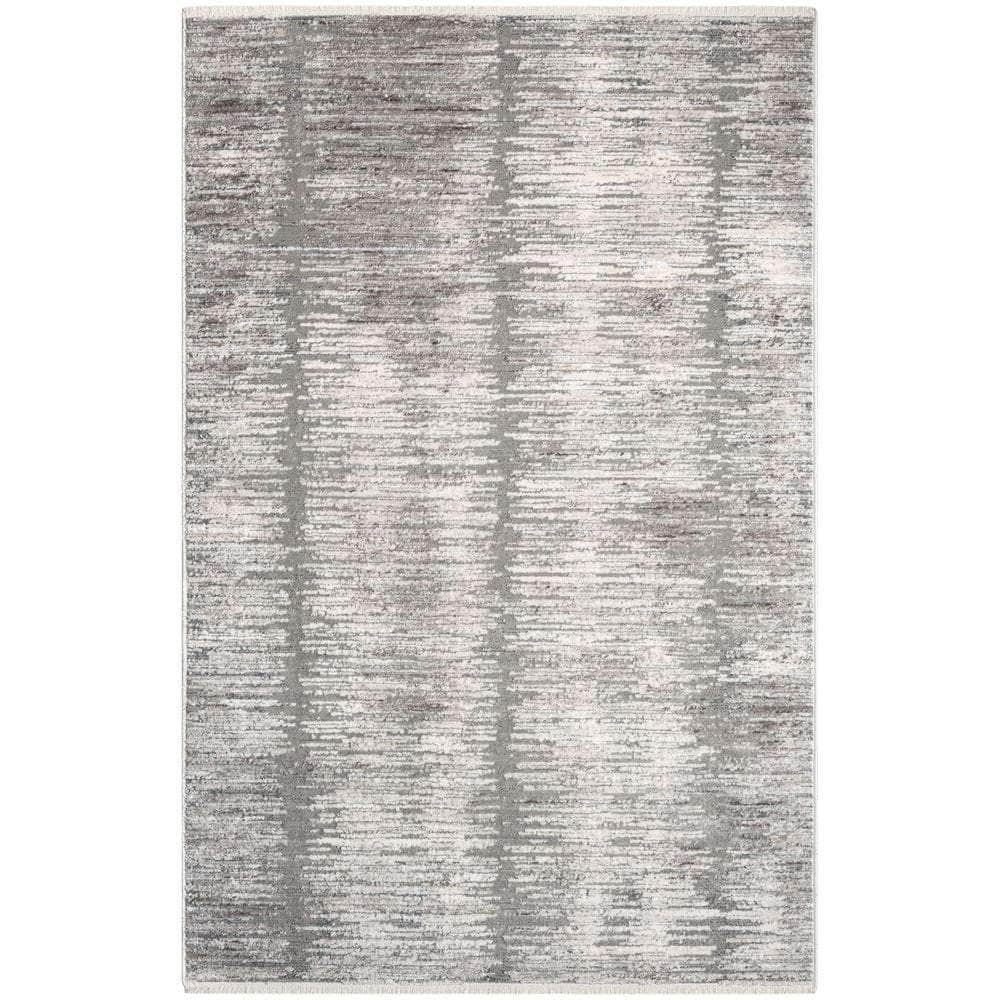 Modern Abstract MAB03 Grey White Rug #color_grey white