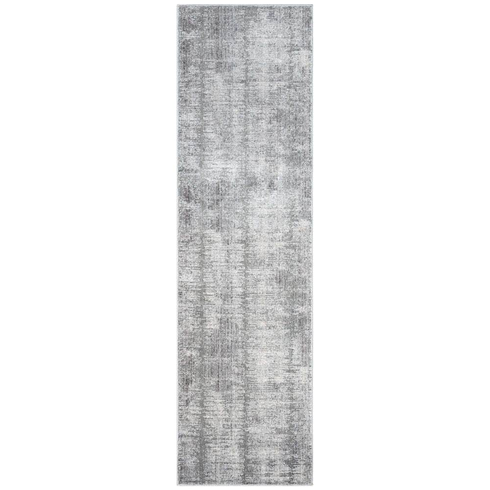 Modern Abstract MAB03 Grey White Rug #color_grey white