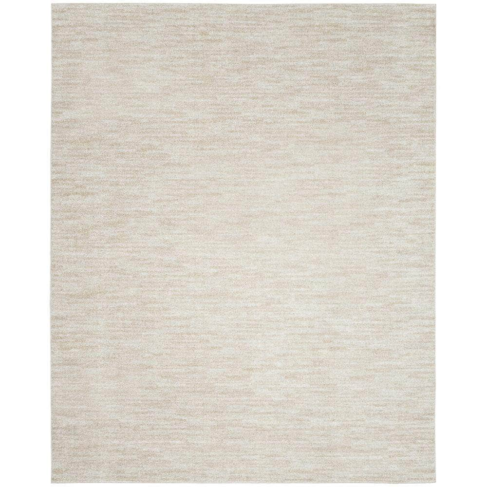 Nourison Essentials NRE01 Ivory Beige Rugs #color_ivory beige