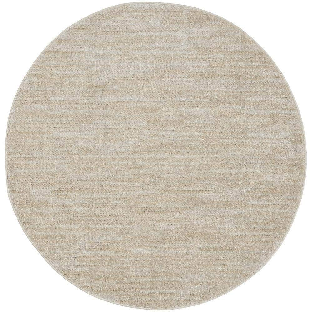 Nourison Essentials NRE01 Ivory Beige Rugs #color_ivory beige