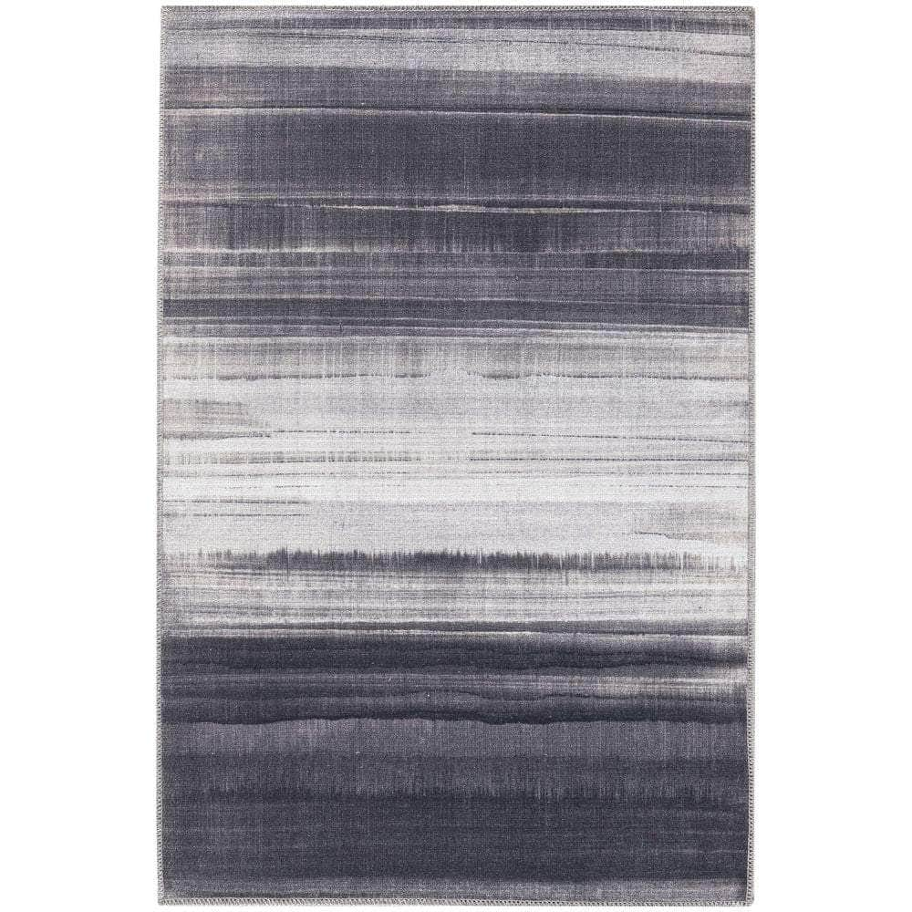 Launder LDR01 Ivory Black Rug #color_ivory black