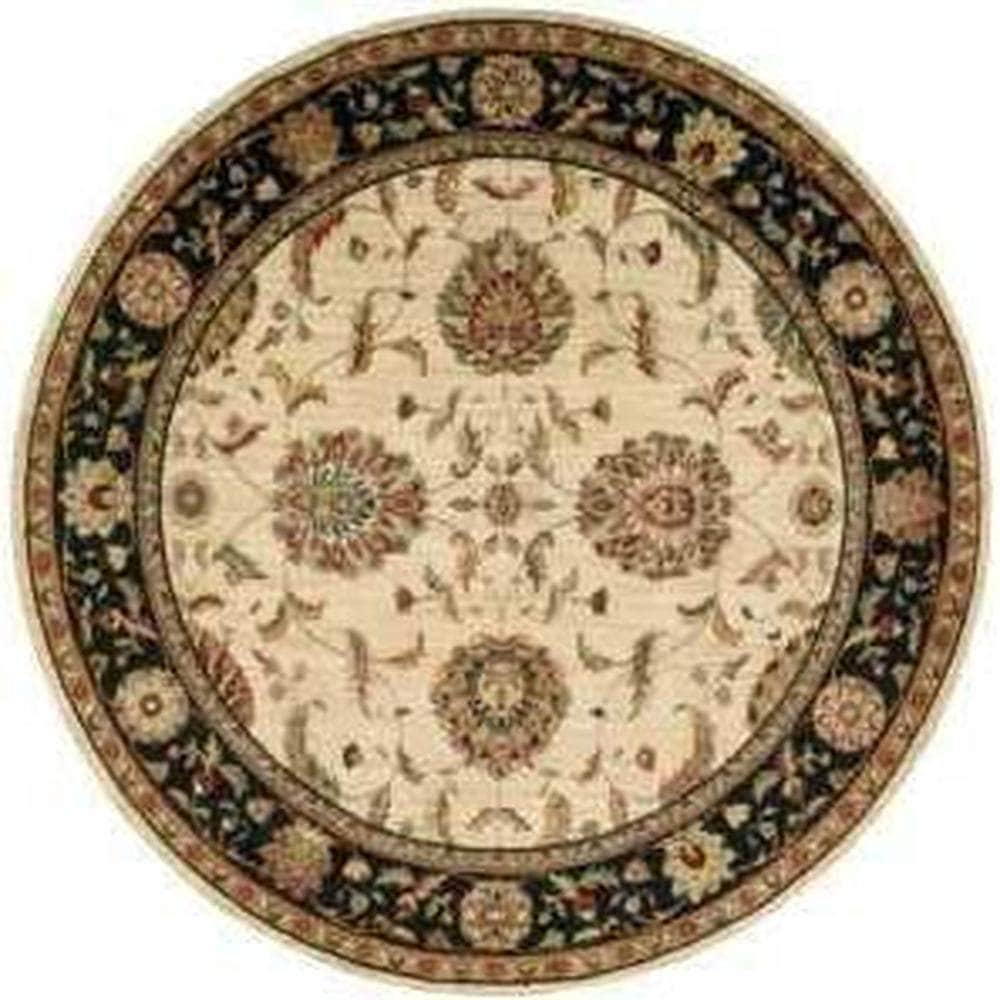 Living Treasures LI04 Ivory/Black Rugs #color_ivory/black