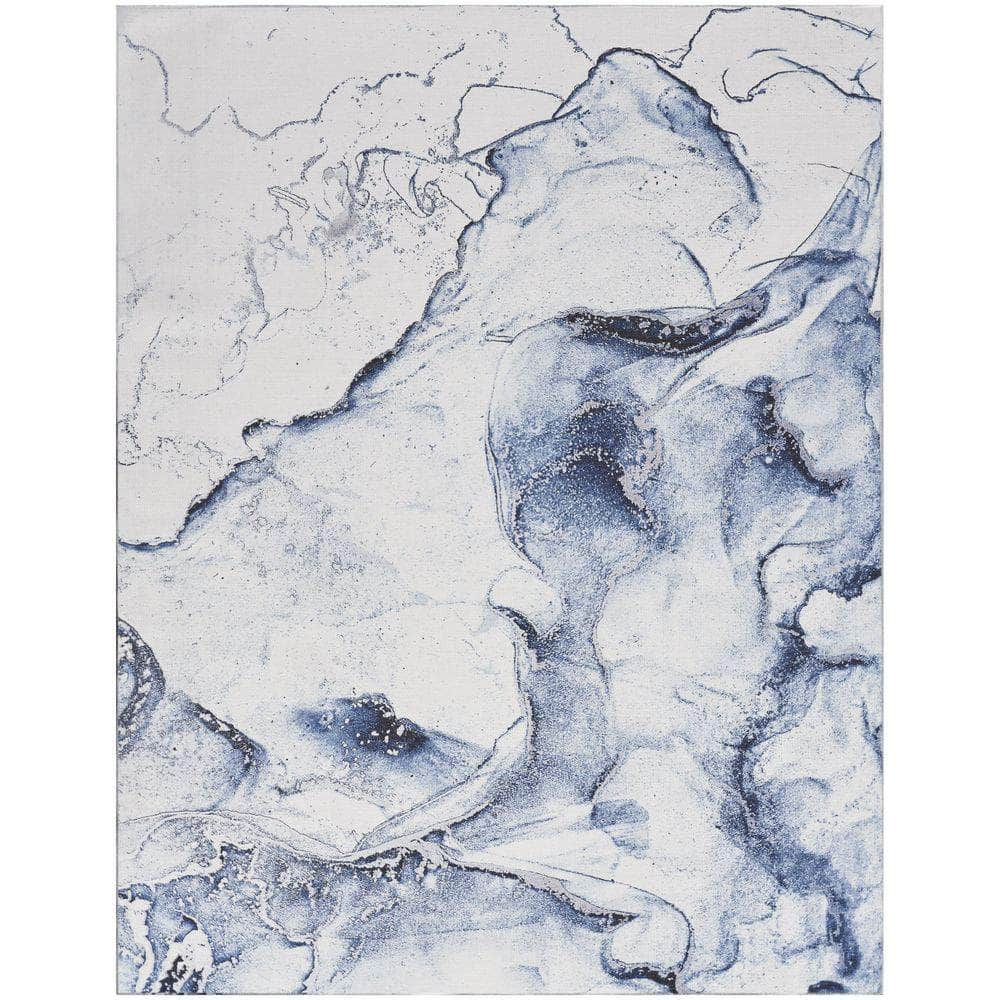 Daydream DDR01 Ivory Blue Rug #color_ivory blue