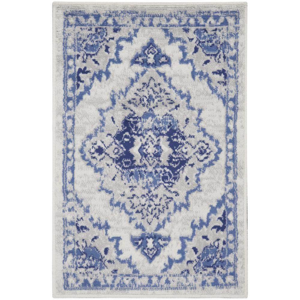 Whimsicle WHS14 Ivory Blue Rugs #color_ivory blue