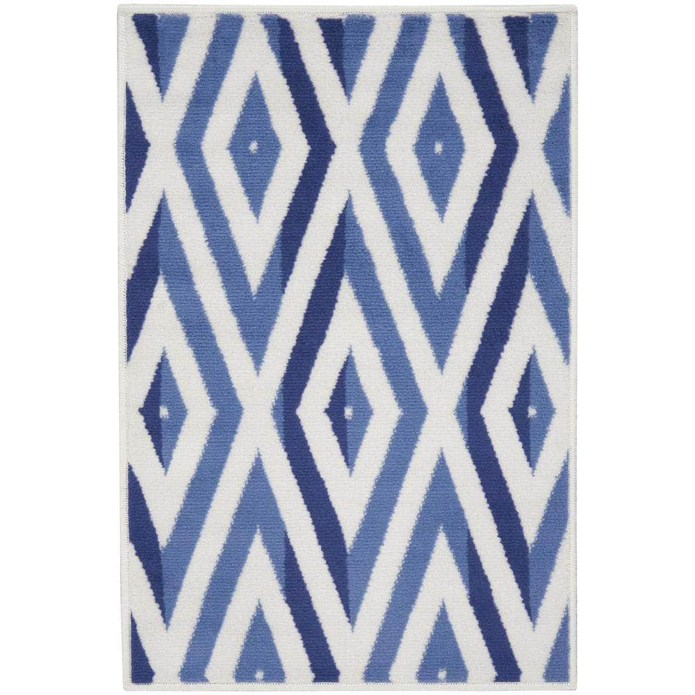 Whimsicle WHS04 Ivory Blue Rugs #color_ivory blue