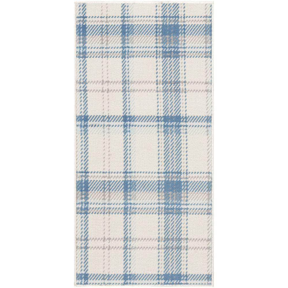 Grafix GRF03 Ivory Blue Rug #color_ivory blue