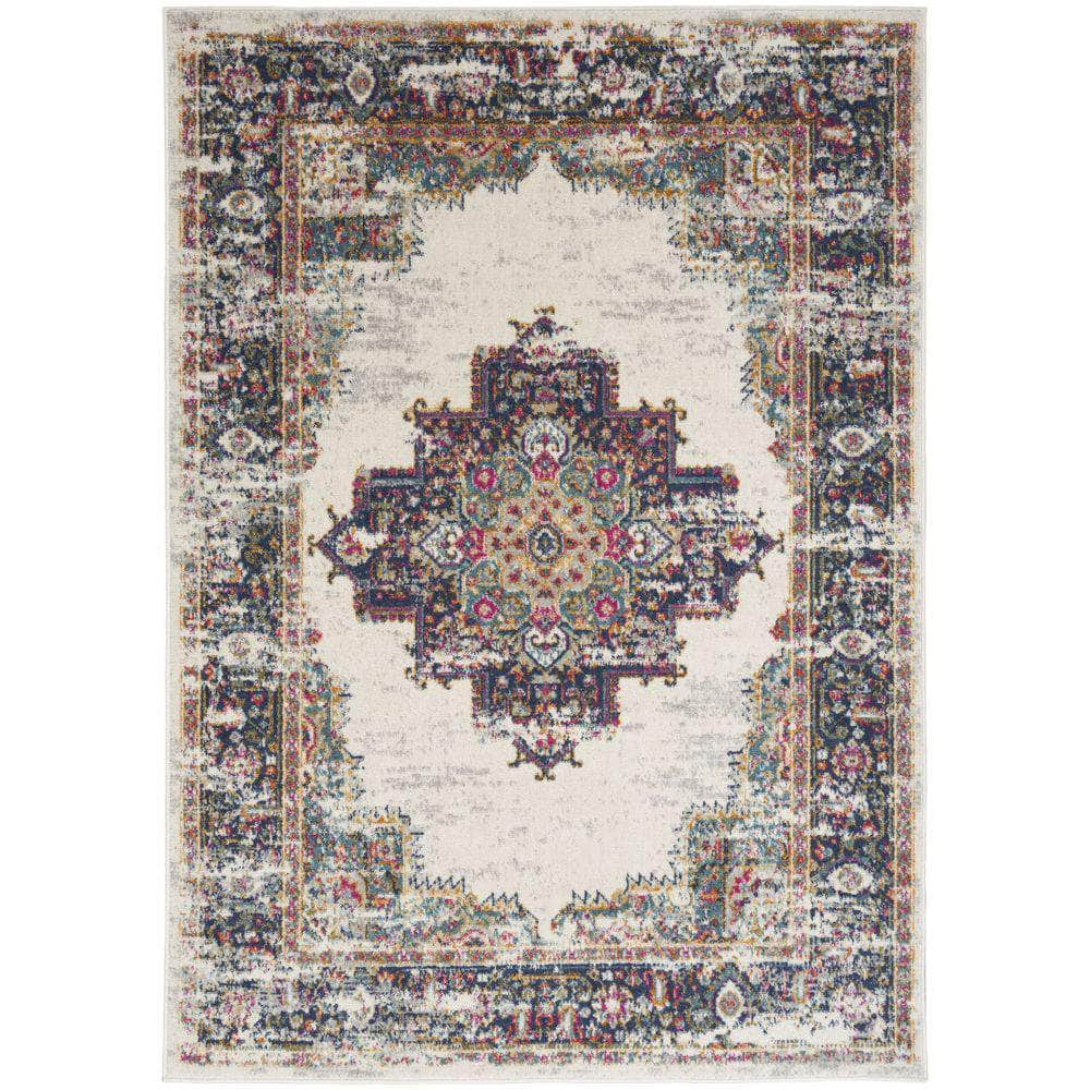 Passion PSN03 Ivory Blue Rug #color_ivory blue