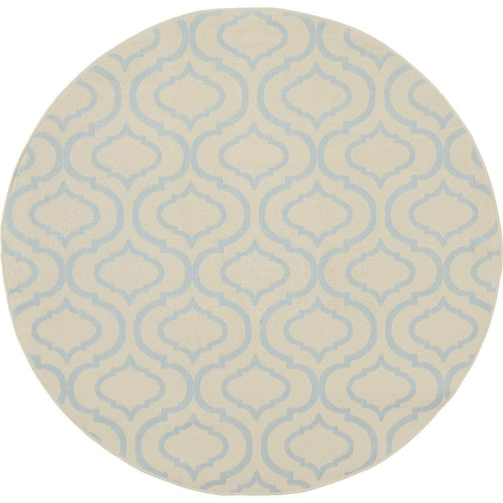 Jubilant JUB19 Ivory/Blue Rugs #color_ivory/blue