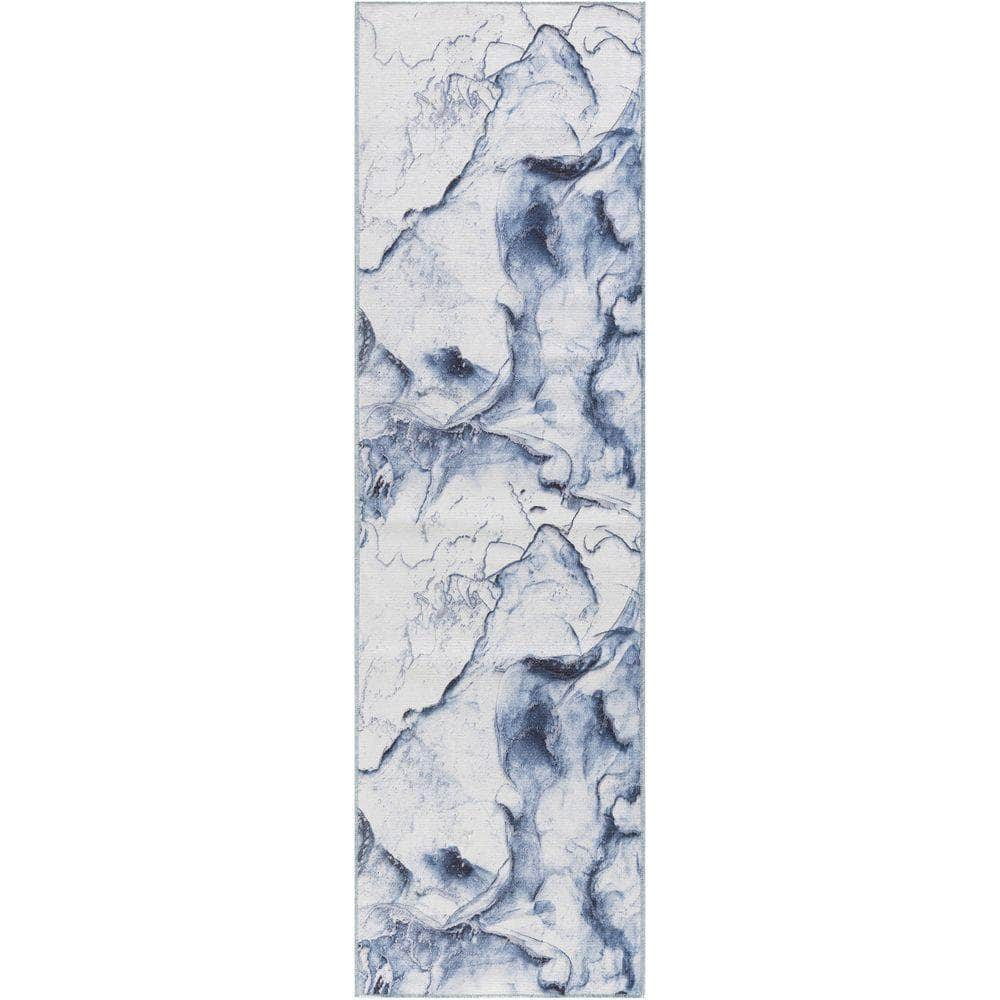 Daydream DDR01 Ivory Blue Rug #color_ivory blue