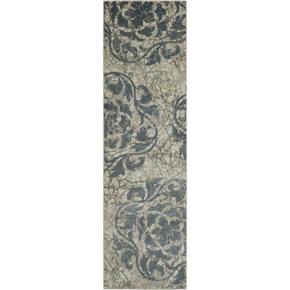 Maxell MAE10 Ivory/Blue Rugs #color_ivory/blue