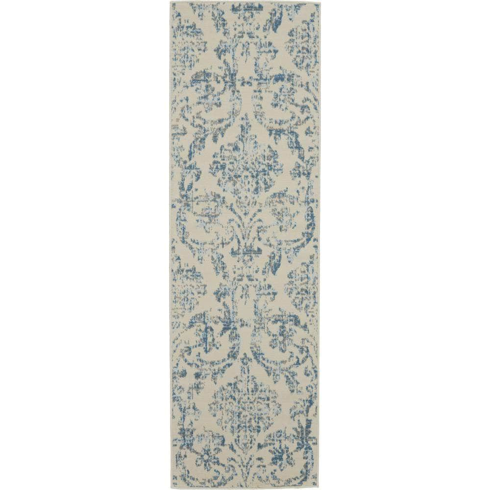 Jubilant JUB09 Ivory/Blue Rugs #color_ivory/blue