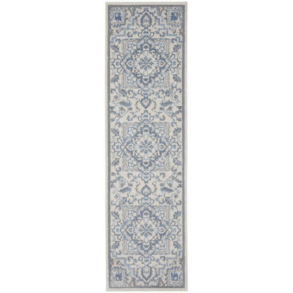 Elation ETN10 Ivory Blue Rugs #color_ivory blue