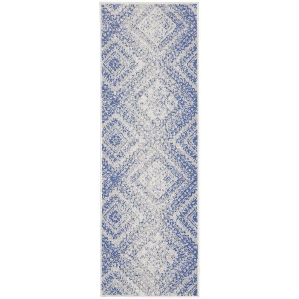 Whimsicle WHS17 Ivory Blue Rugs #color_ivory blue