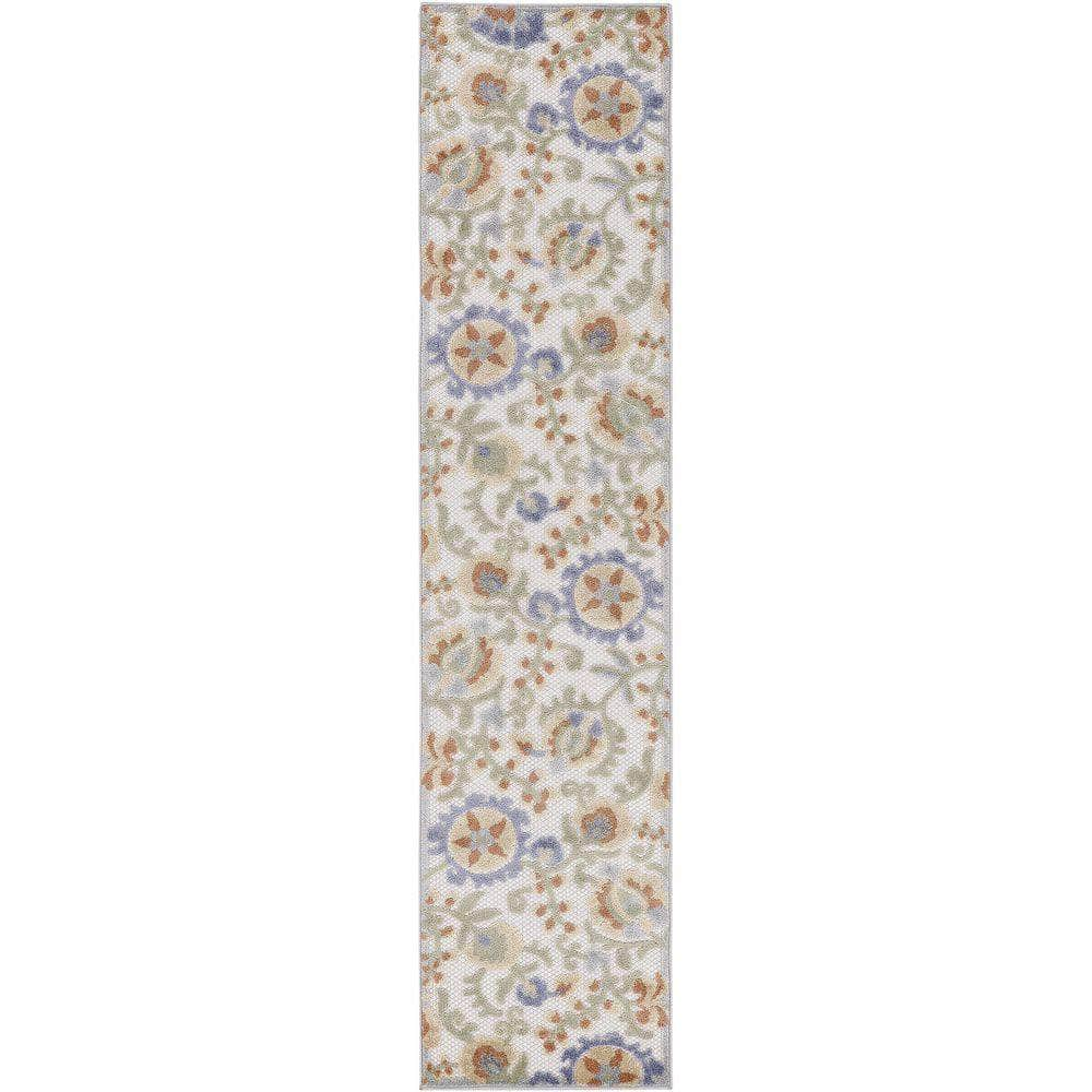 Aloha ALH17 Ivory Blue Rug #color_ivory blue