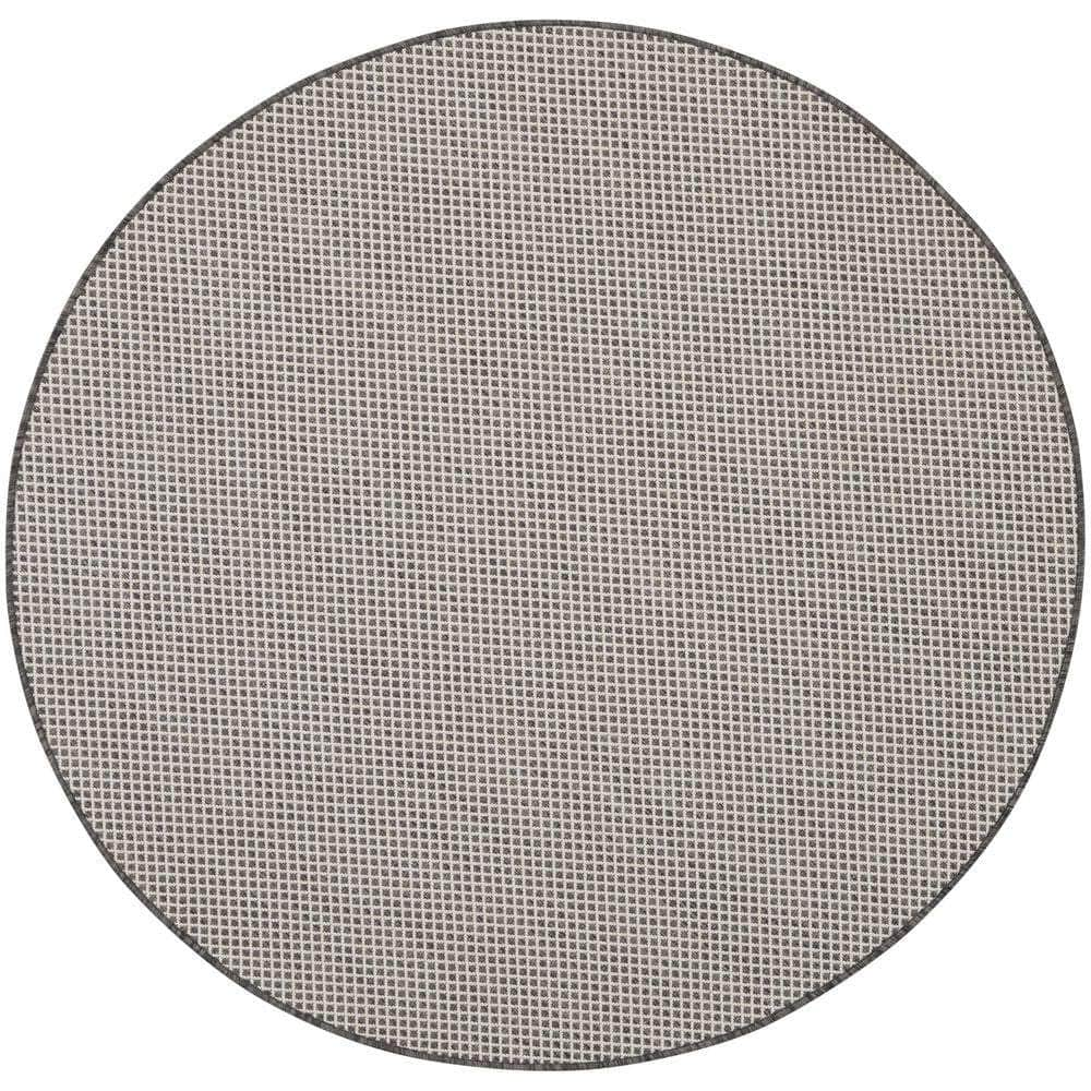 Courtyard COU01 Ivory/Charcoal Rug #color_ivory/charcoal