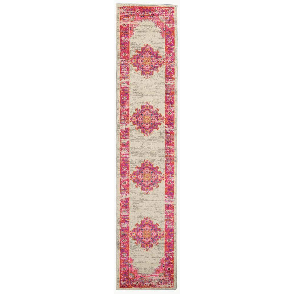 Passion PSN03 Ivory/Fuchsia Rugs #color_ivory/fuchsia