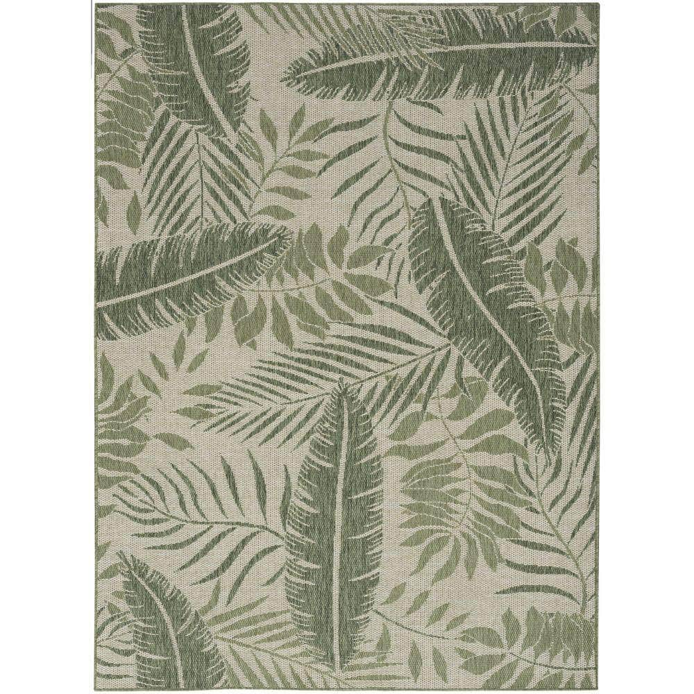 Garden Oasis GOA02 Ivory Green Rug #color_ivory green