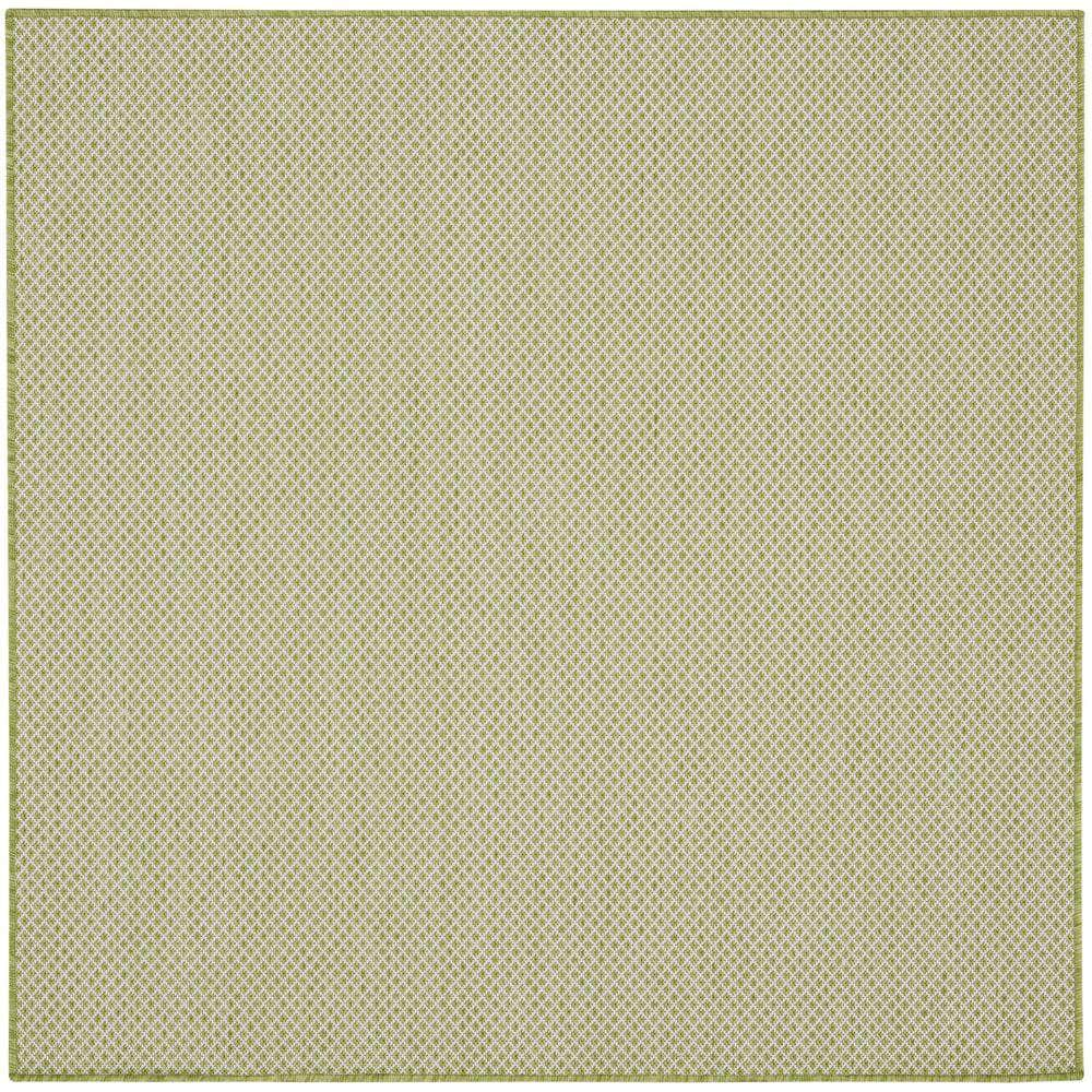 Courtyard COU01 Ivory Green Rug #color_ivory green