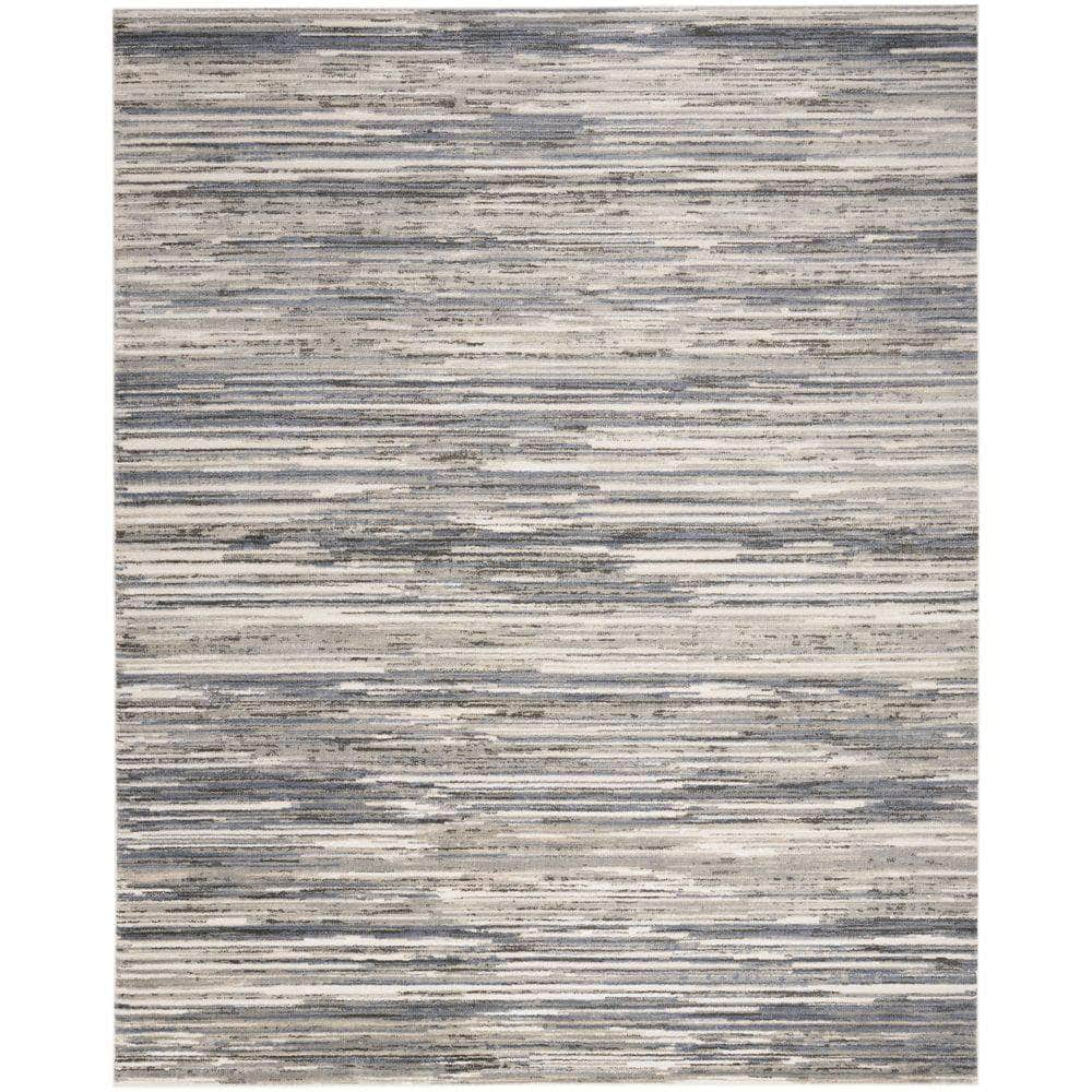 Serenity Home SRH03 Ivory Grey Blue Rug #color_ivory grey blue