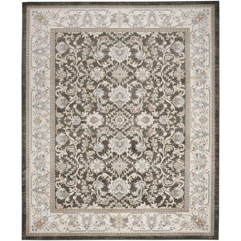 Serenity Home SRH02 Ivory Grey Blue Rug #color_ivory grey blue