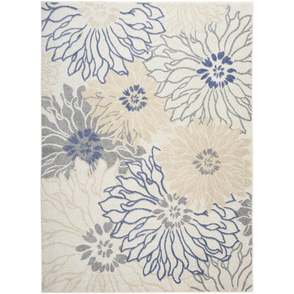 Passion PSN17 Ivory Grey Blue Rugs #color_ivory grey blue