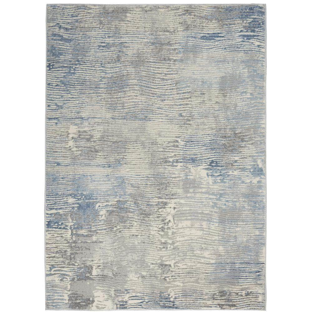 Solace SLA01 Ivory/Grey/Blue Rugs #color_ivory/grey/blue